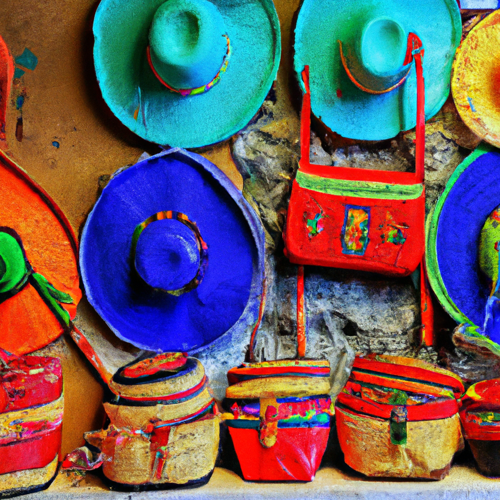 Colorful fair trade marketplace